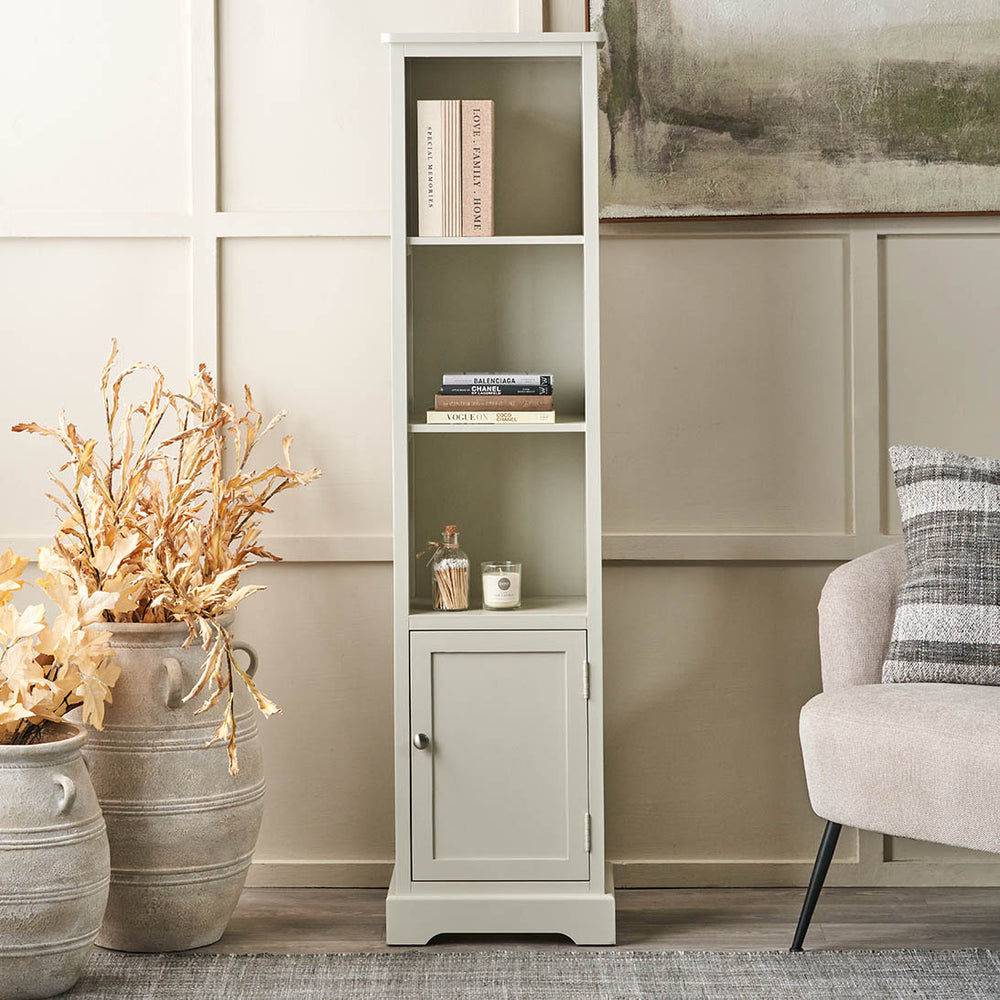 Stockton Linen Wood Slim Unit