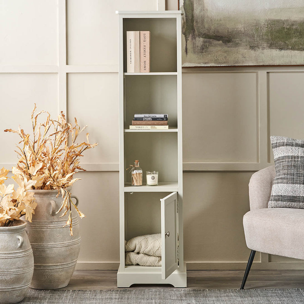 Stockton Linen Wood Slim Unit