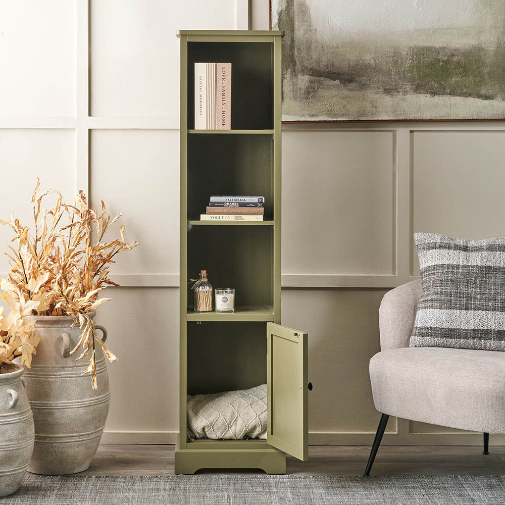 Stockton Olive Wood Slim Unit