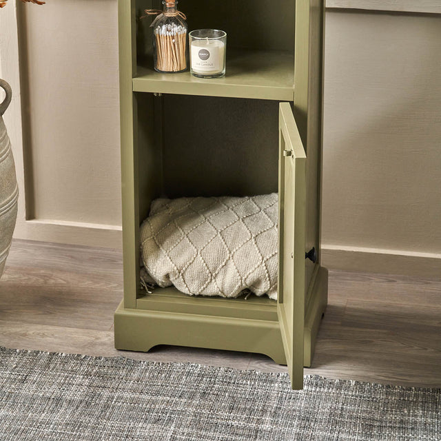 Stockton Olive Wood Slim Unit