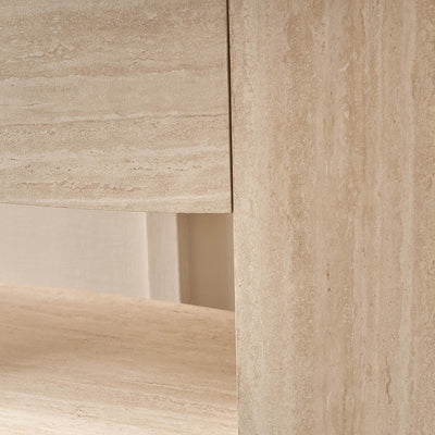 Treviso Travertine Effect Console table