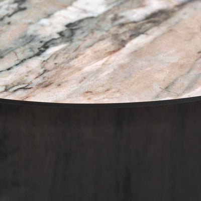 Myora Jade Marble Effect and Dark Brown Oak Veneer Coffee table