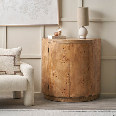 Woodmere Burr Wood Effect 2 Door Cabinet