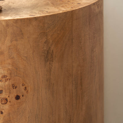 Woodmere Burr Wood Effect Side Table