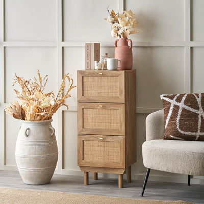 Hendrix Natural Rattan Tall Unit