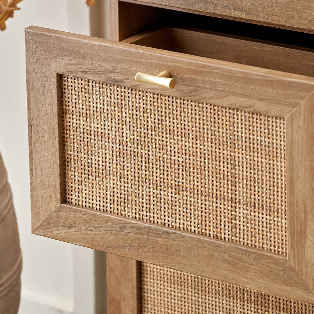 Hendrix Natural Rattan Tall Unit