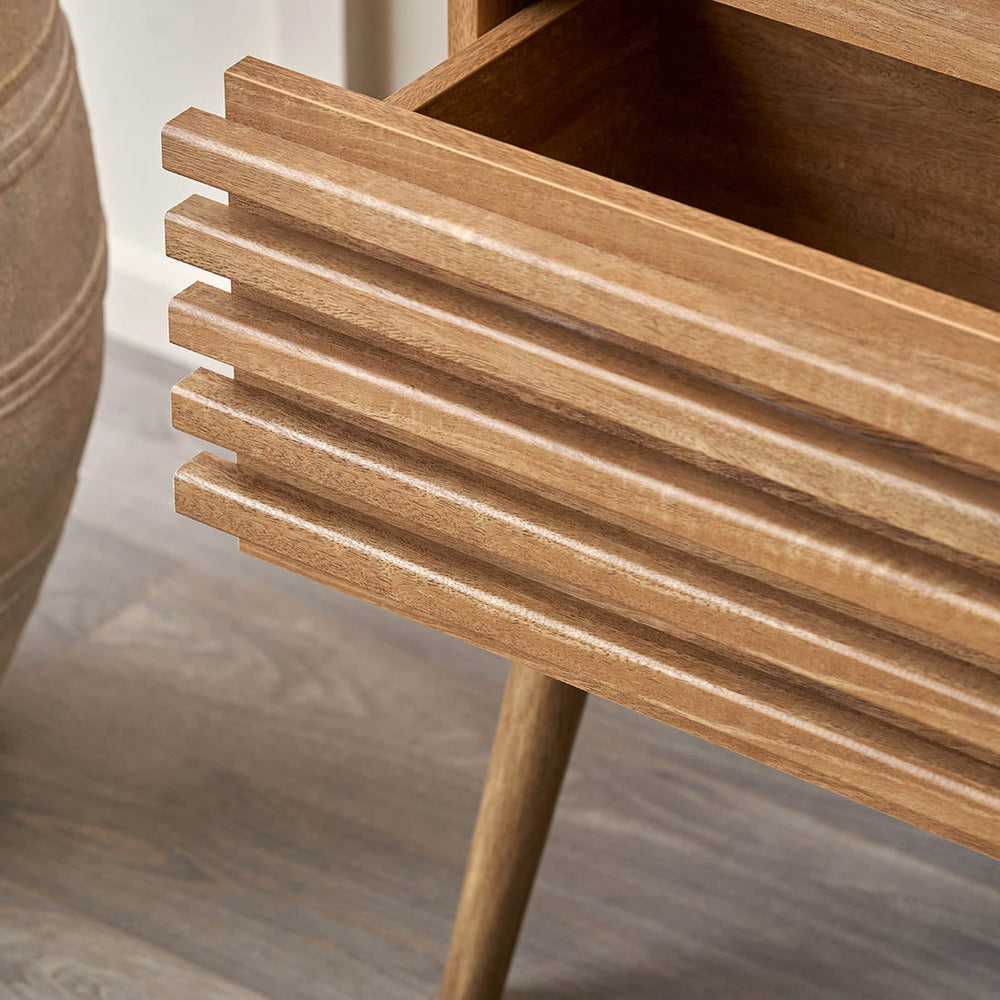 Bergen Natural Eucalyptus Wood Tall Unit