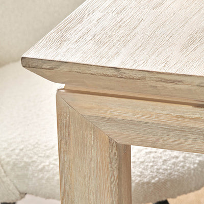 Giovanna White Sand Acacia Wood Dining Table