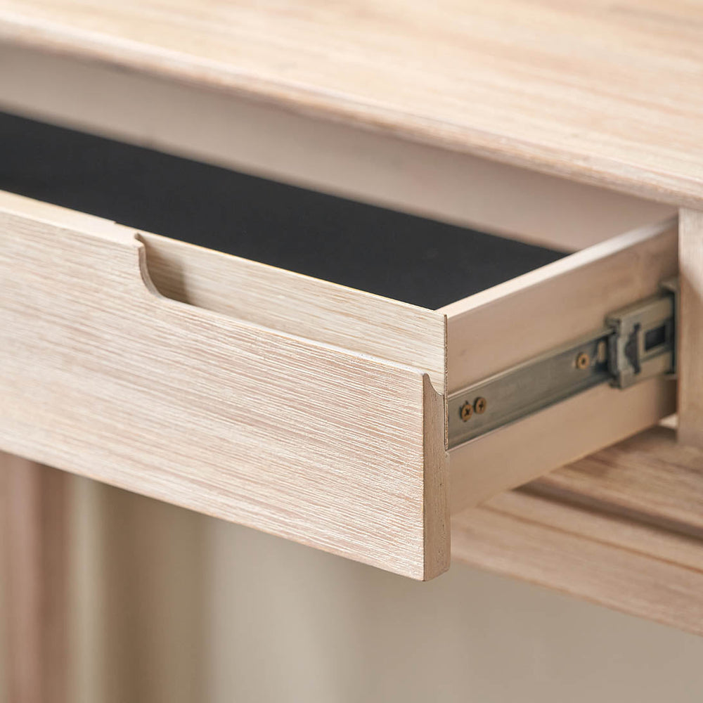 Giovanna White Sand Acacia Wood Console Table