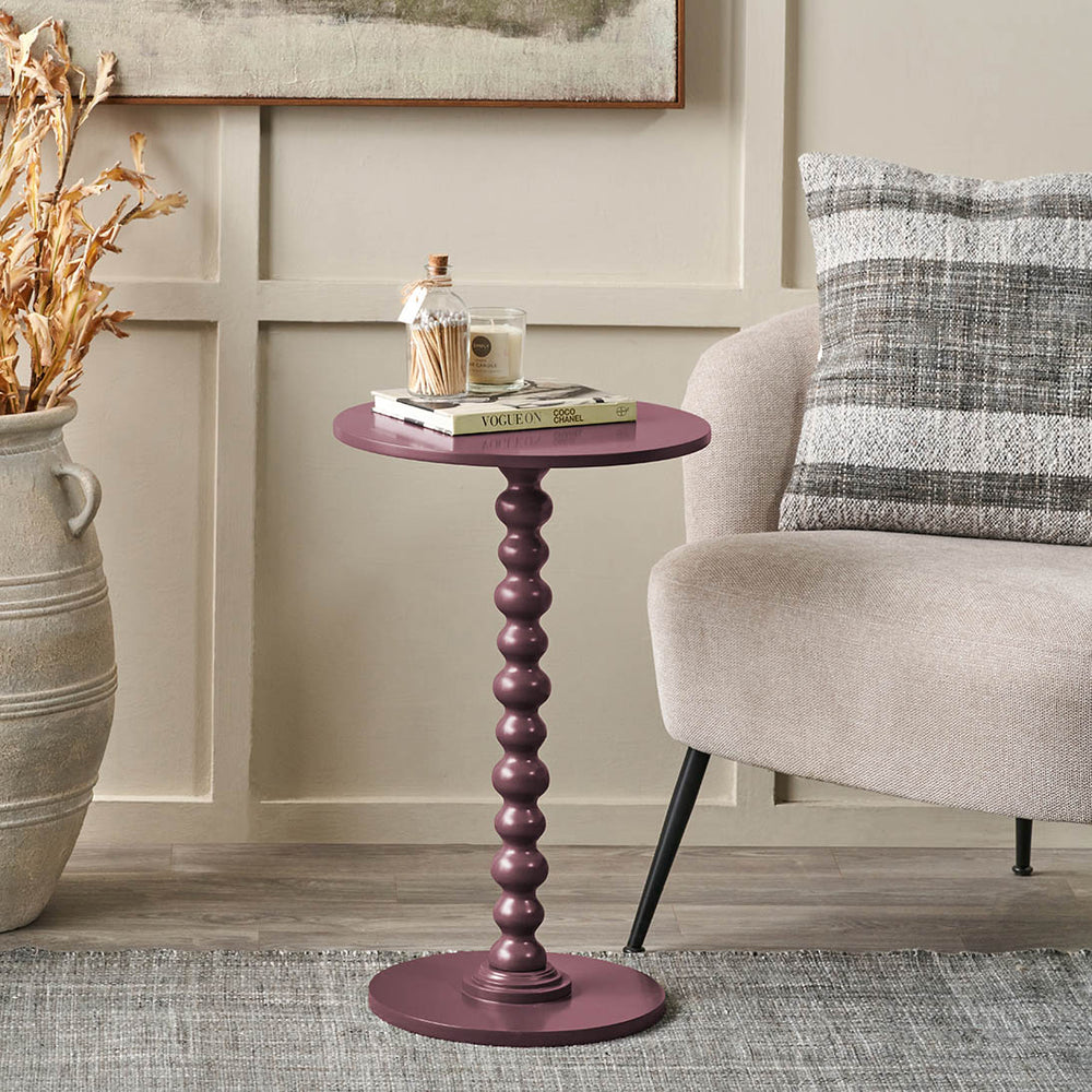 Margaux Mulberry Wood Bobble Side Table
