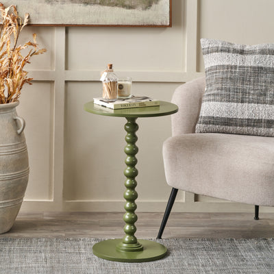 Margaux Olive Wood Bobble Side Table