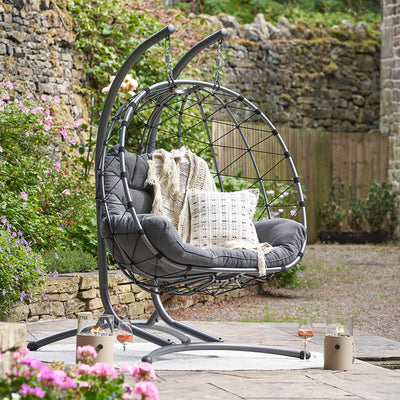 Livorno Anthracite Outdoor Double Hanging Chair