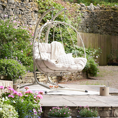 Livorno Putty Outdoor Double Hanging Chair