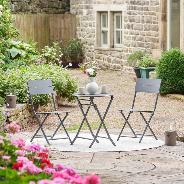 Rapallo Anthracite Outdoor Bistro Set
