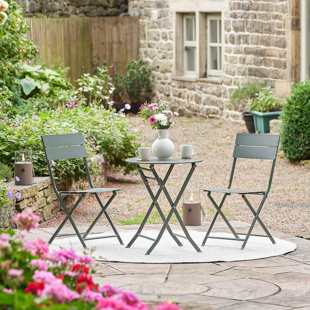 Rapallo Moss Green Outdoor Bistro Set