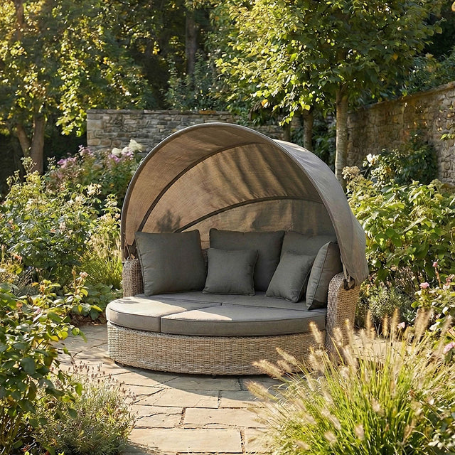 Nikki Sandy Beige Outdoor Day Bed