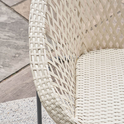 Evia Cream Foldable Garden Chair
