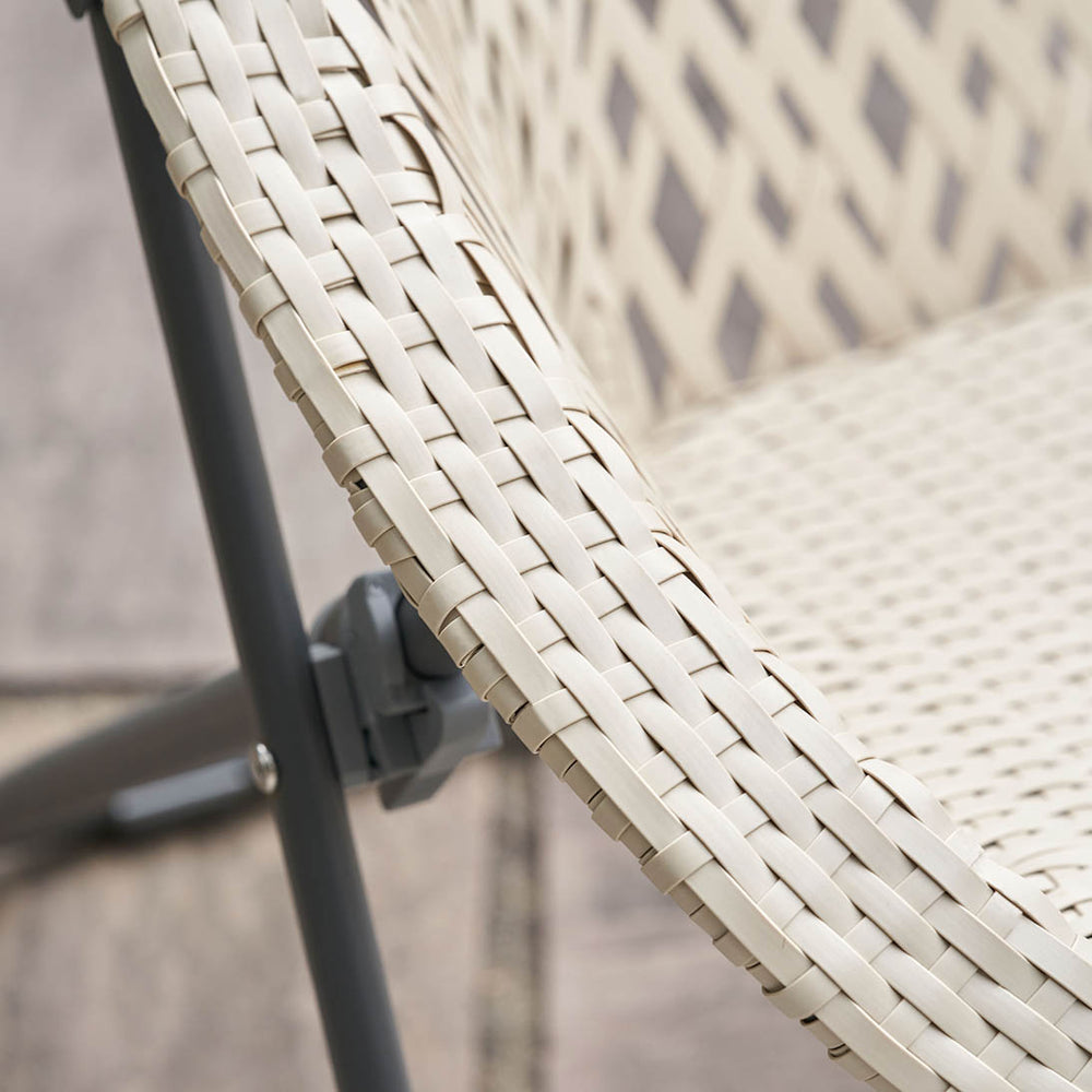 Evia Cream Foldable Garden Chair