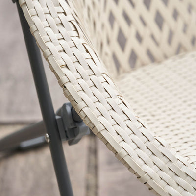 Evia Cream Foldable Garden Chair