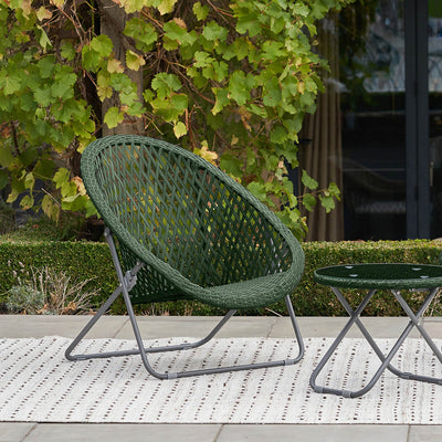 Evia Green Foldable Garden Chair