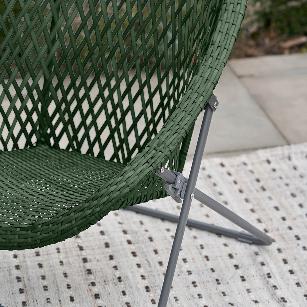 Evia Green Foldable Garden Chair