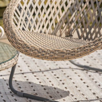 Evia Grey Foldable Garden Chair