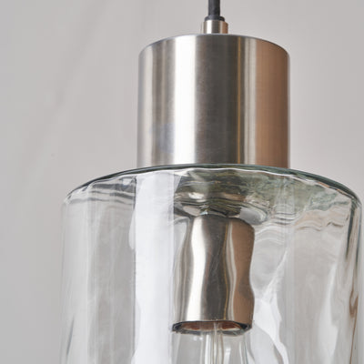 Kingsley Ripple Effect Clear Glass Pendant