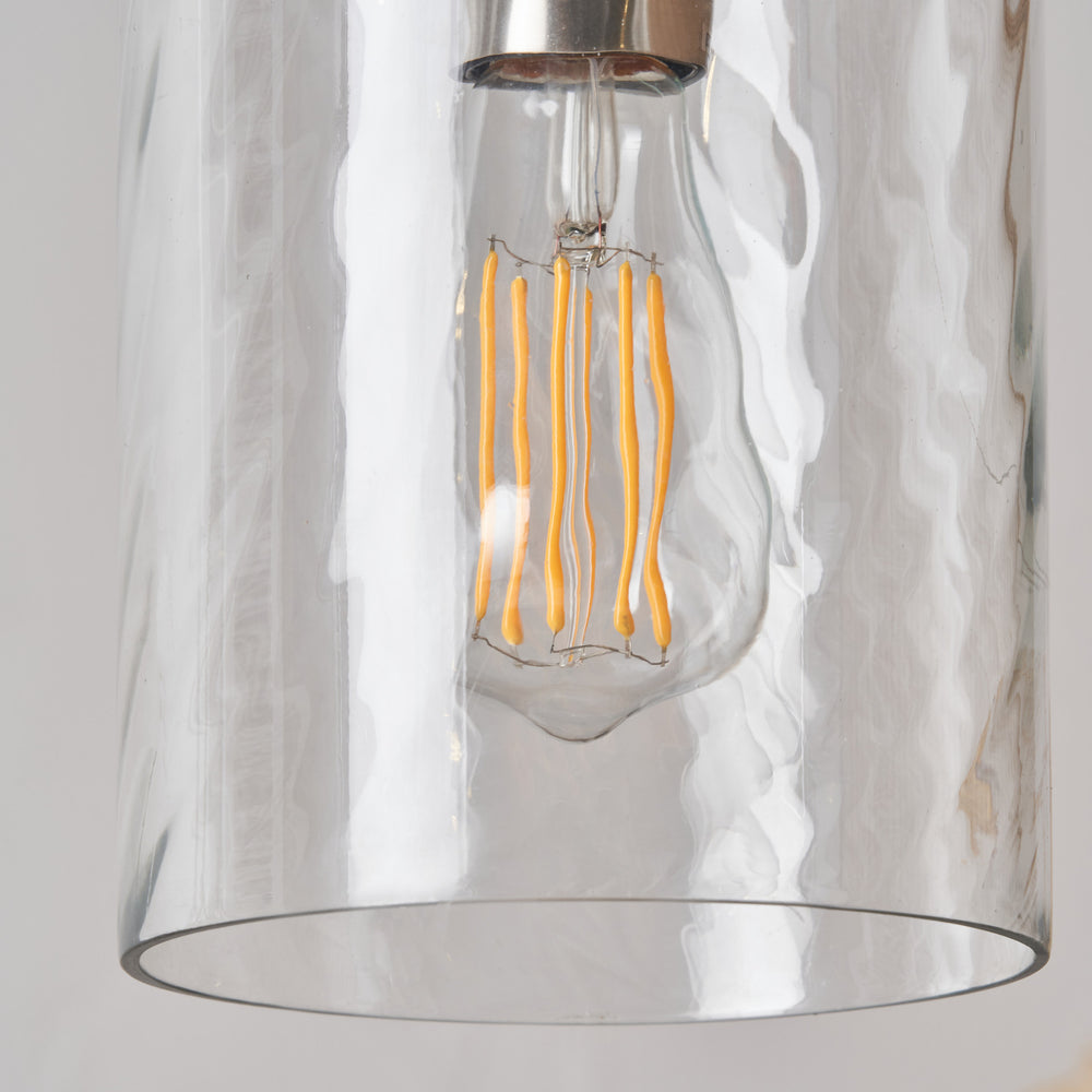 Kingsley Ripple Effect Clear Glass Pendant