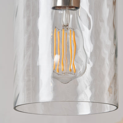 Kingsley Ripple Effect Clear Glass Pendant
