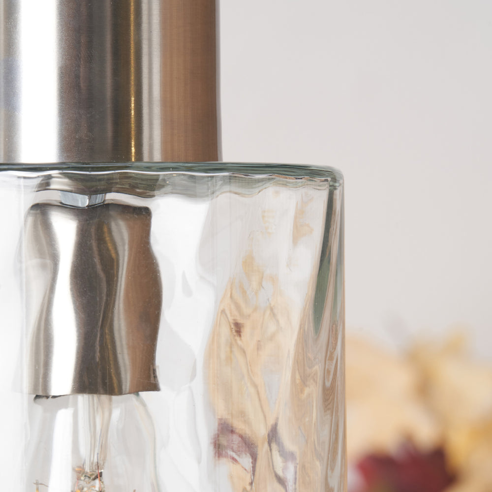 Kingsley Ripple Effect Clear Glass Pendant