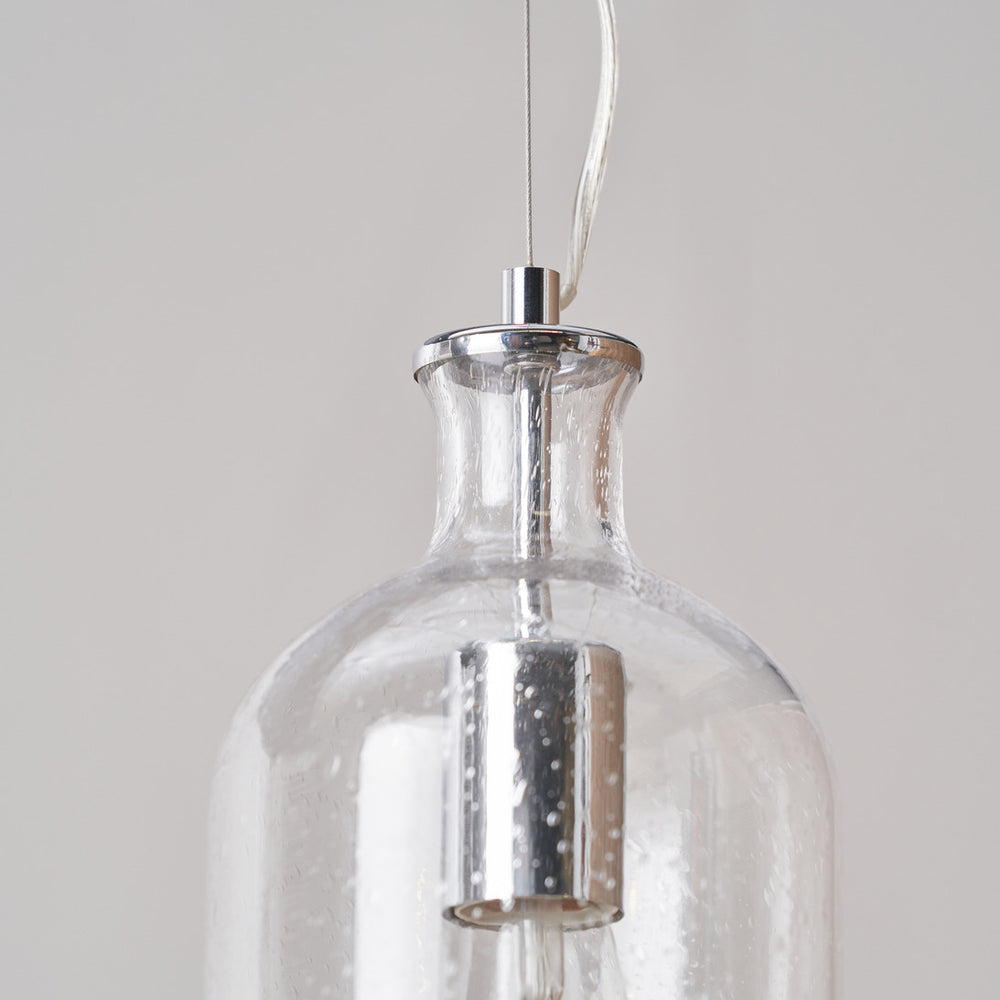 Theo Clear Glass Bubble Pendant