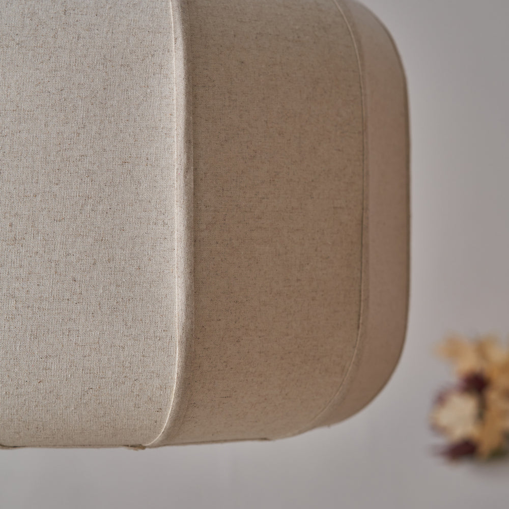Otis Natural Linen Structured Pendant
