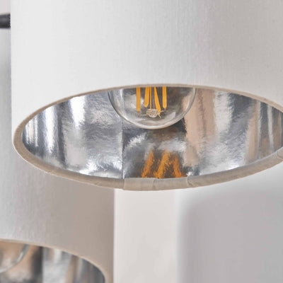 Ailyn 5 Arm Black Semi Flush Ceiling Pendant