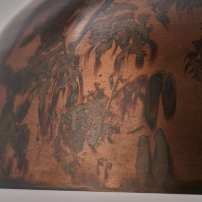 Dawson Copper Effect Wide Domed Metal Pendant