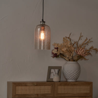 Octavia Grey Bubble Glass Pendant