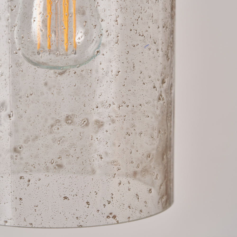 Octavia Grey Bubble Glass Pendant