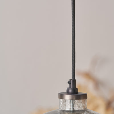 Octavia Grey Bubble Glass Pendant