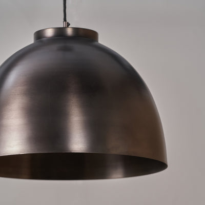 Ellington Antique Bronze Domed Metal Pendant