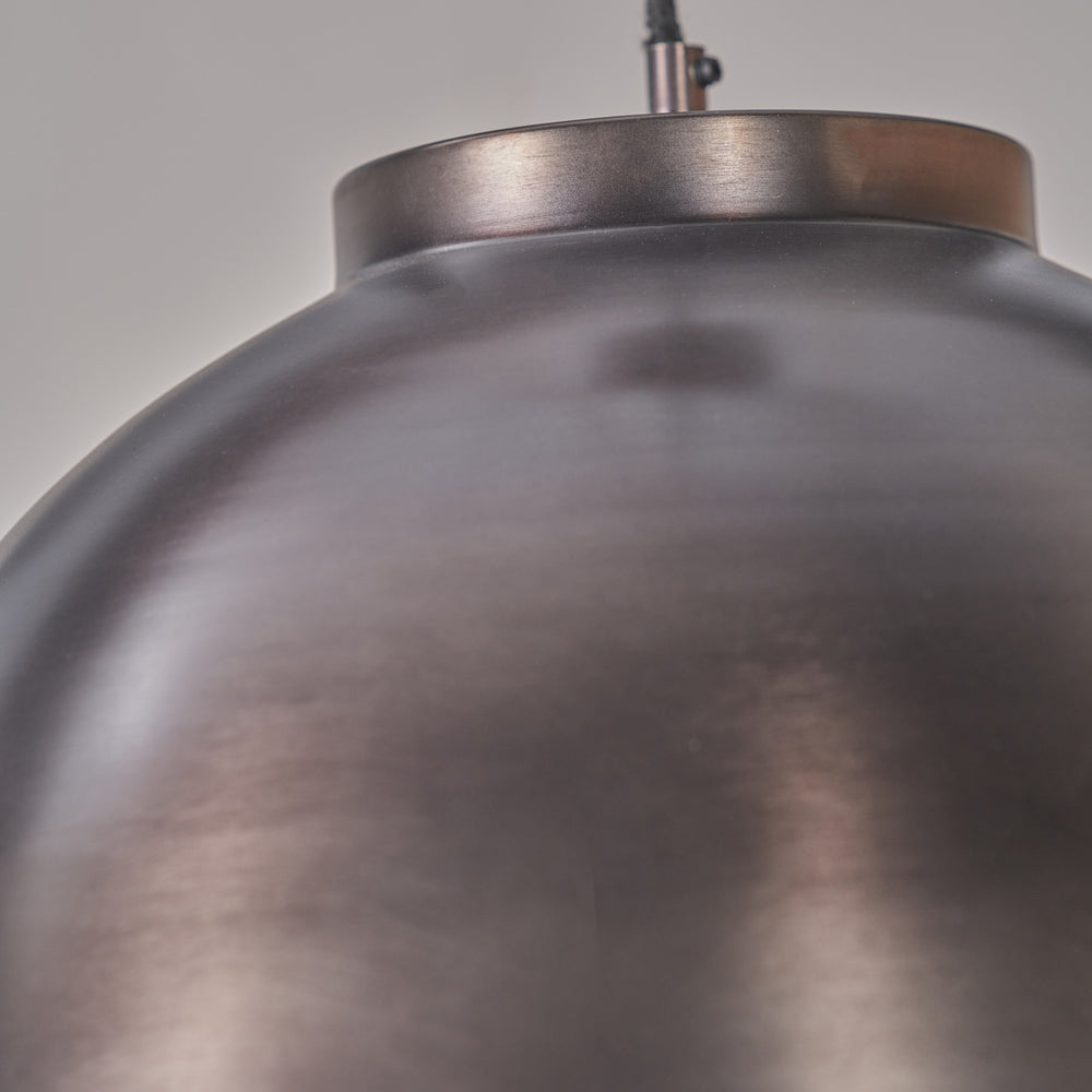 Ellington Antique Bronze Domed Metal Pendant