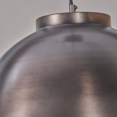 Ellington Antique Bronze Domed Metal Pendant