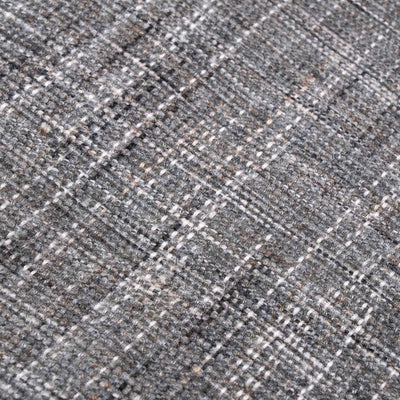 Indoor Outdoor Steel Grey and White Stripe Design Rug