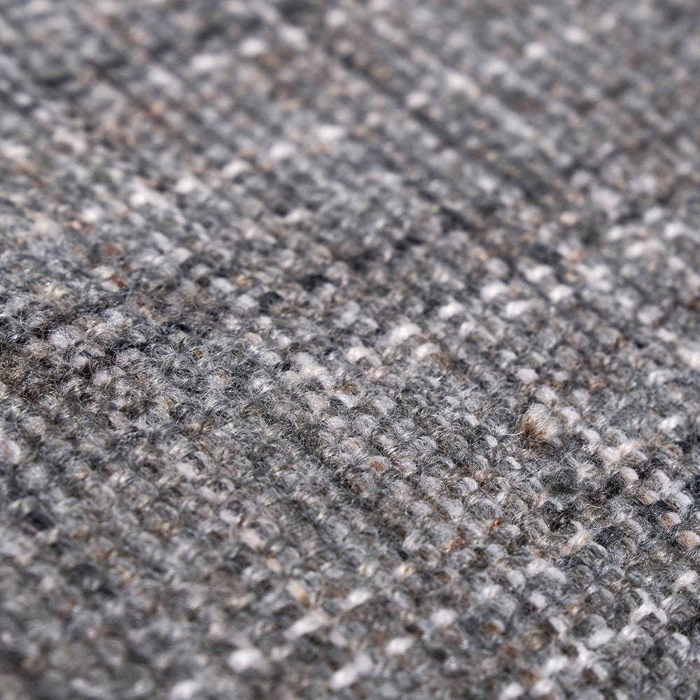 Indoor Outdoor Steel Grey and White Stripe Design Rug