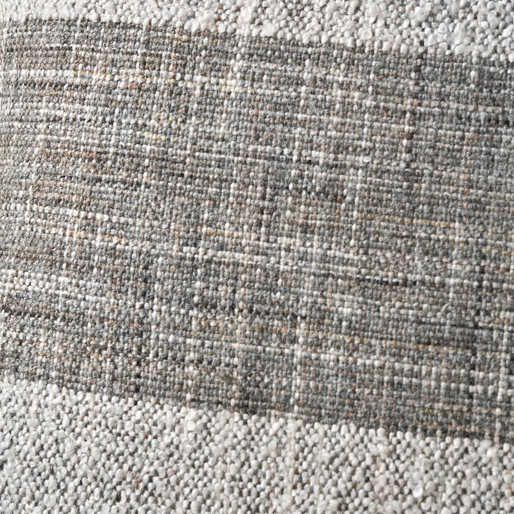 Indoor Outdoor Steel Grey and White Stripe Design Scatter Cushion