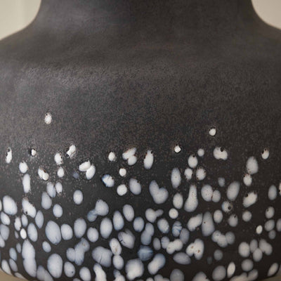 Ash Black and White Glass Table Lamp Base