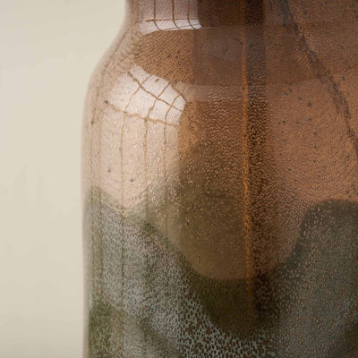 Catalina Brown and Green Glass Table Lamp Base