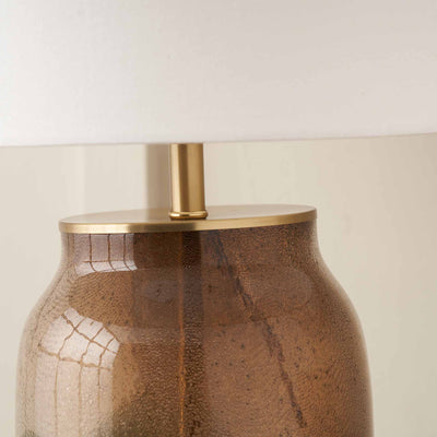 Catalina Brown and Green Glass Table Lamp Base