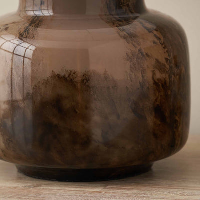 Elowen Brown and Beige Glass Table Lamp Base