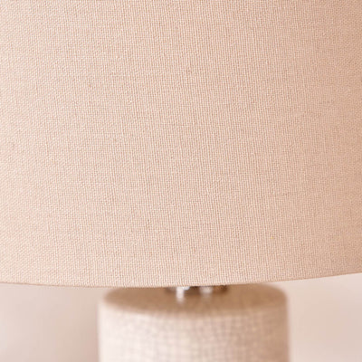 Tali White Crackle Effect Table Lamp