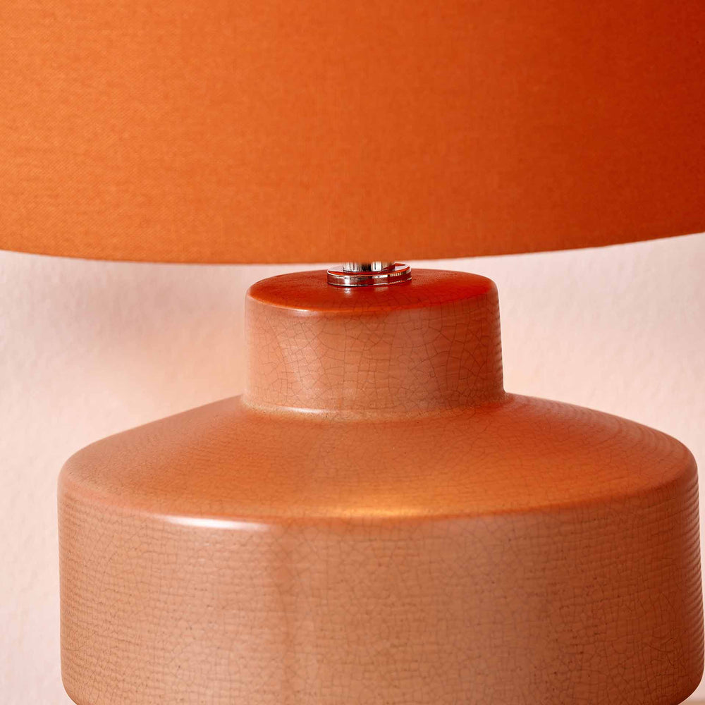 Tali Cinnamon Crackle Effect Table Lamp