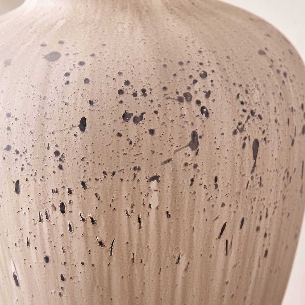 Kaia White and Grey Flecked Ceramic Table Lamp